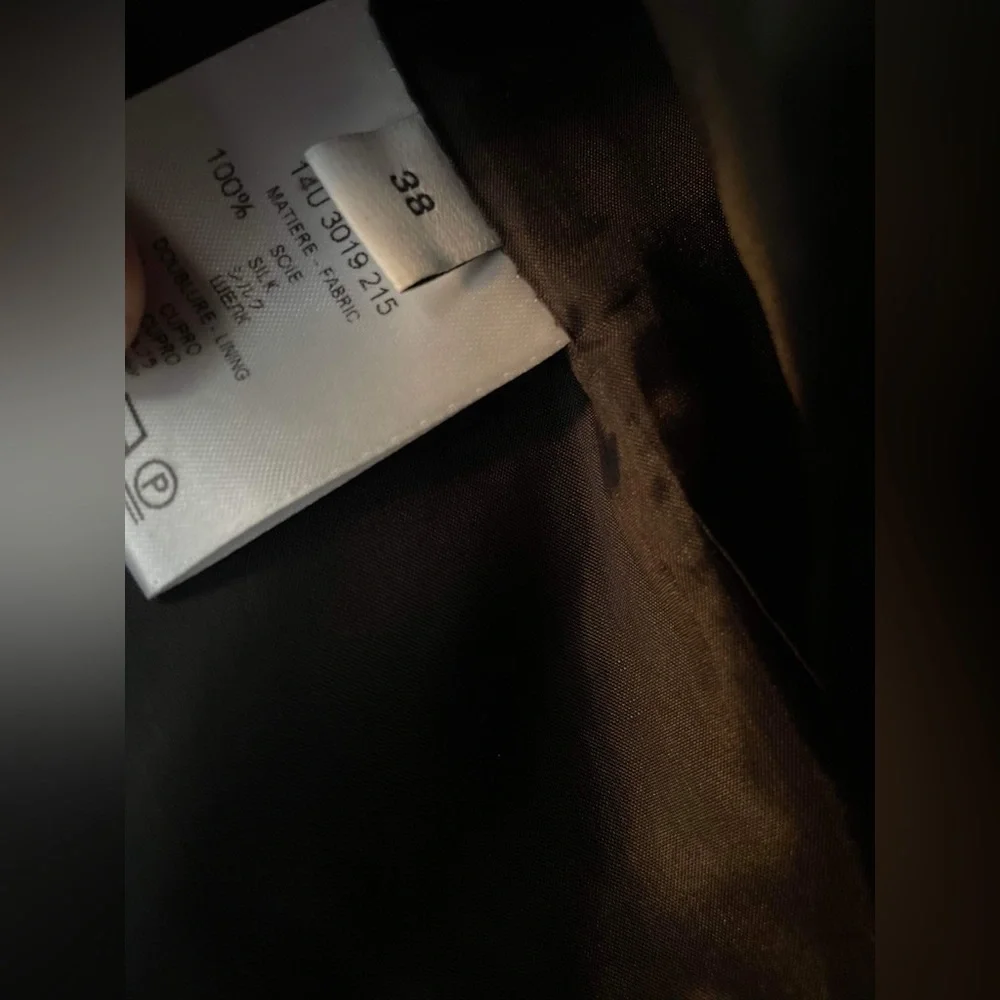 Black oversized silk Givenchy coat size 38/ medium